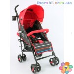 Коляска прогулочная JOY S 908 КРАСНАЯ